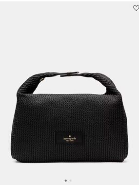 🛍️2/25 SALE🛍️ Kate Spade NY Black Ribbed cosmetic travel Bag